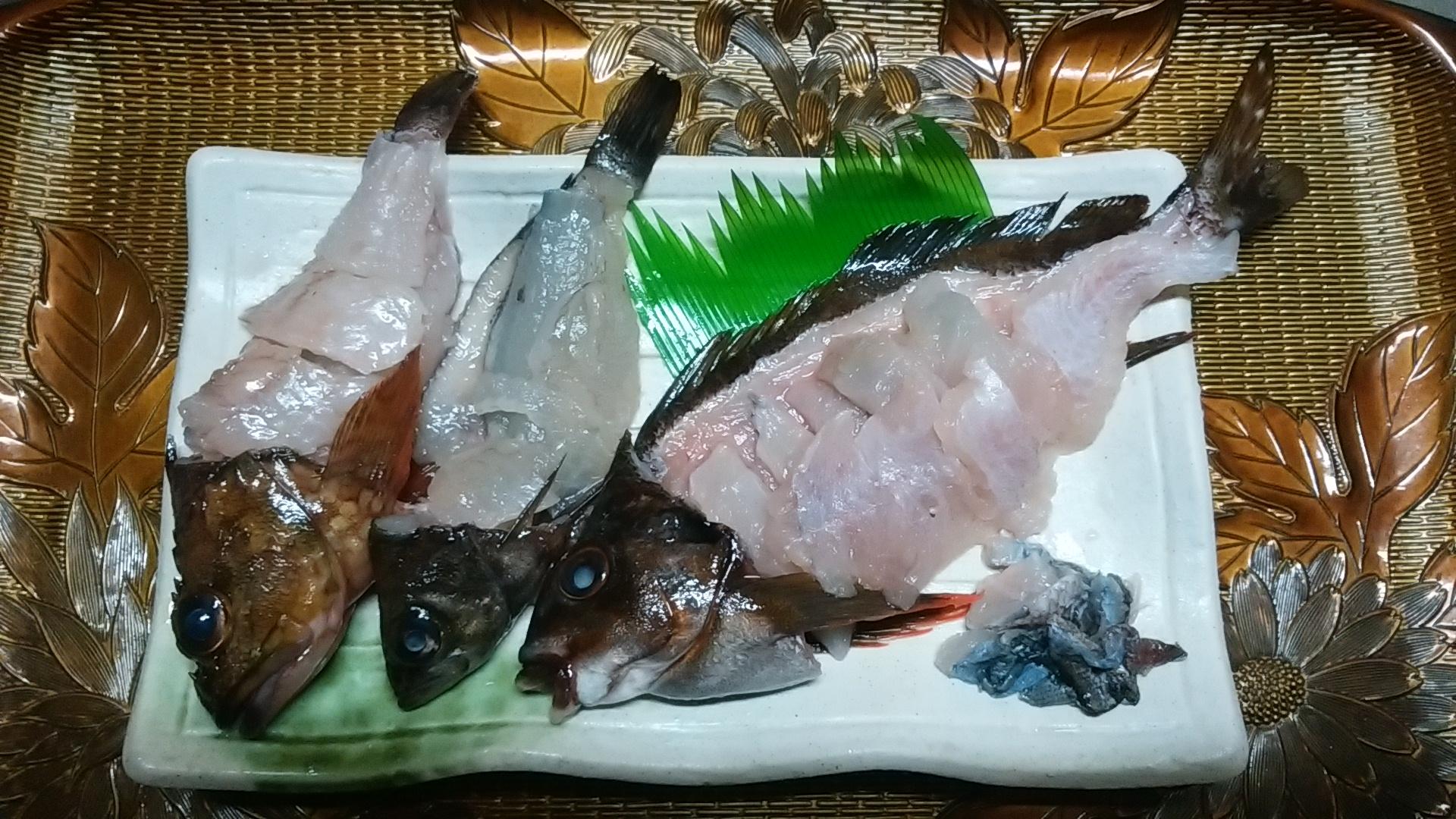 カキノハダイ メバル刺身盛 釣具のイシグロ 釣り情報サイト