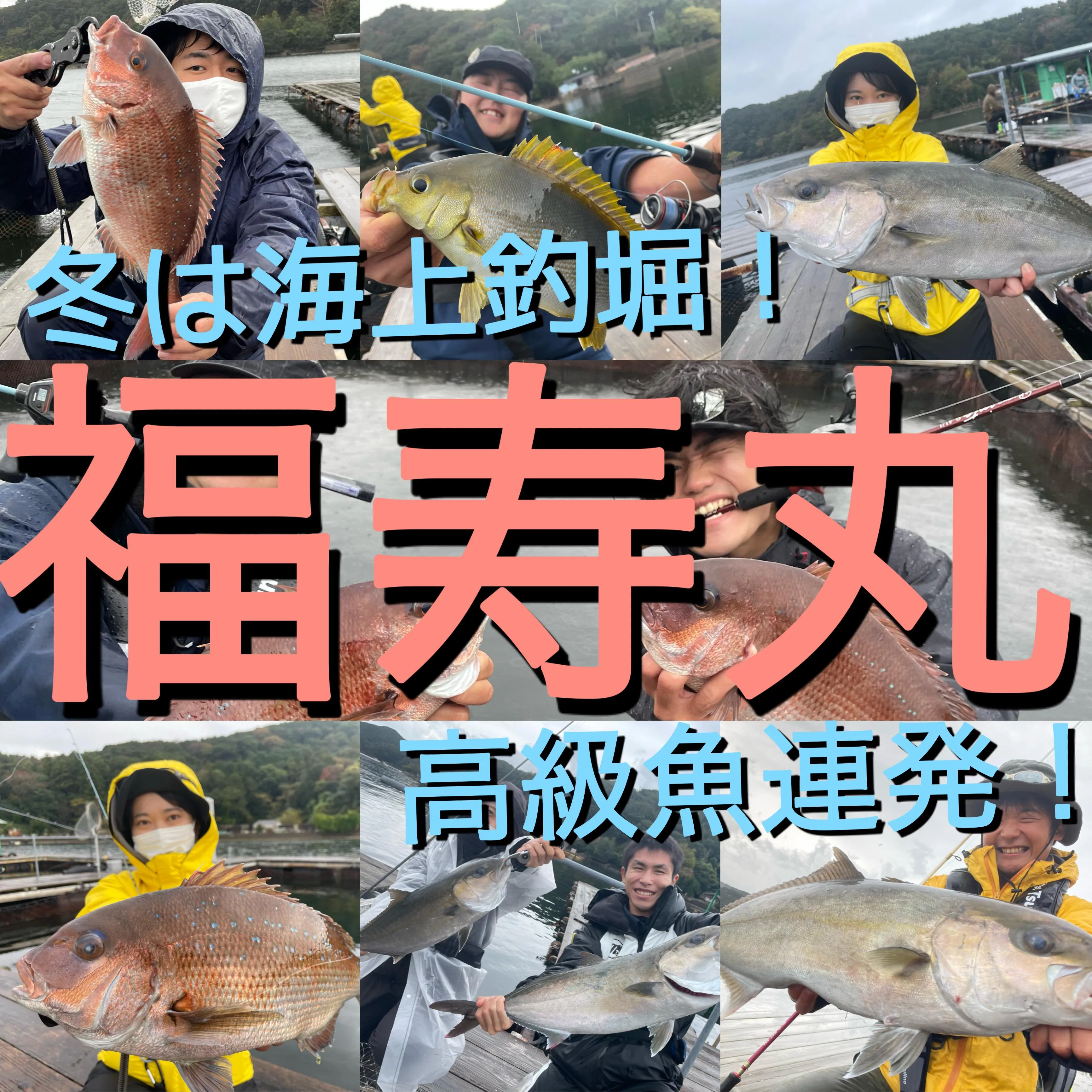 三重県の海上釣り堀 福寿丸 さんでカンパチ マダイ イサキ 高級魚連発 釣具のイシグロ 釣り情報サイト