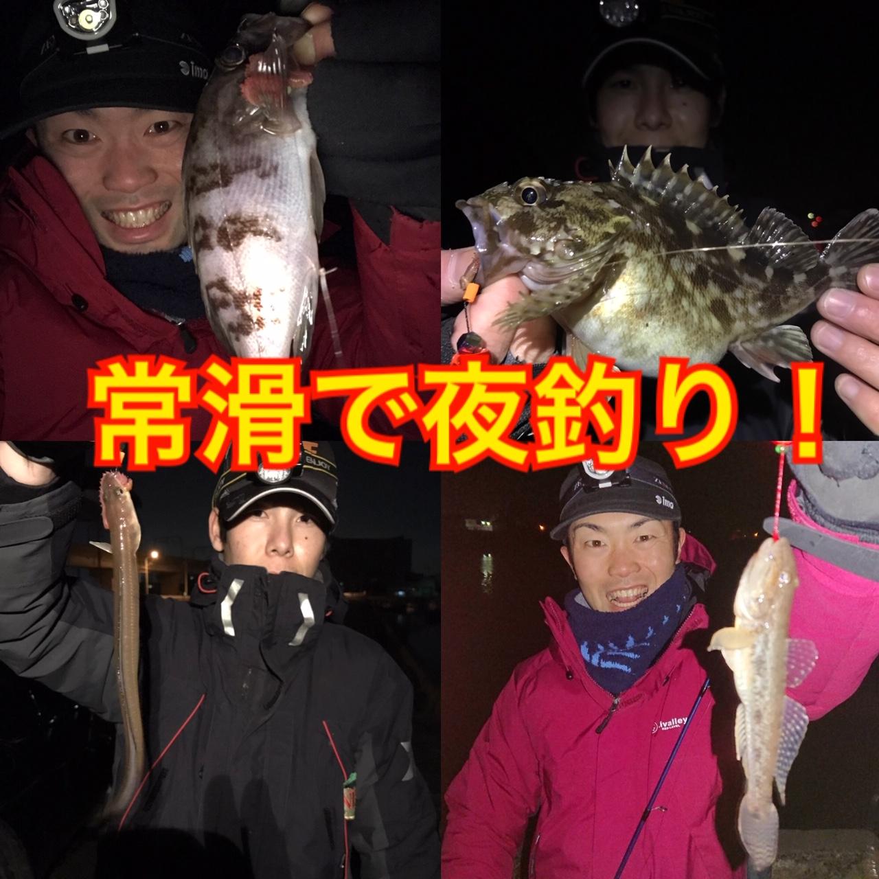 鳴海店 常滑で夜釣り 色々釣れました 釣具のイシグロ 釣り情報サイト