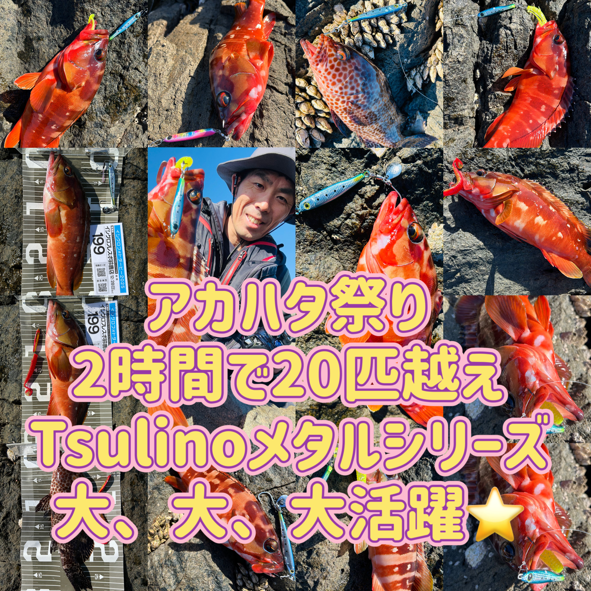 アカハタ2時間20匹以上！グレも入れ食い！沖磯が熱い！ | 釣具の