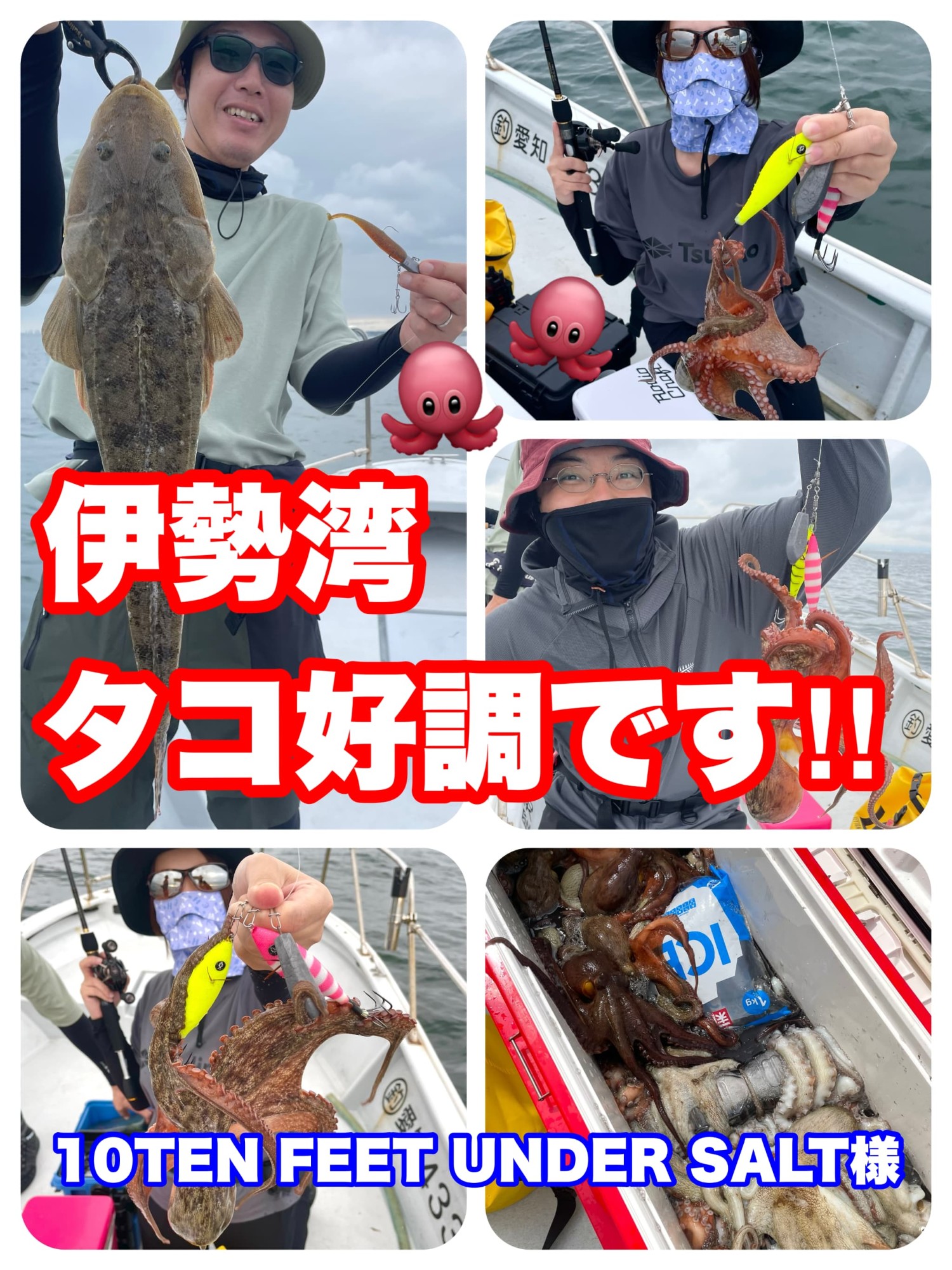 ☆伊勢湾タコ釣り好調です☆岡崎若松店☆ | 釣具のイシグロ | 釣り情報