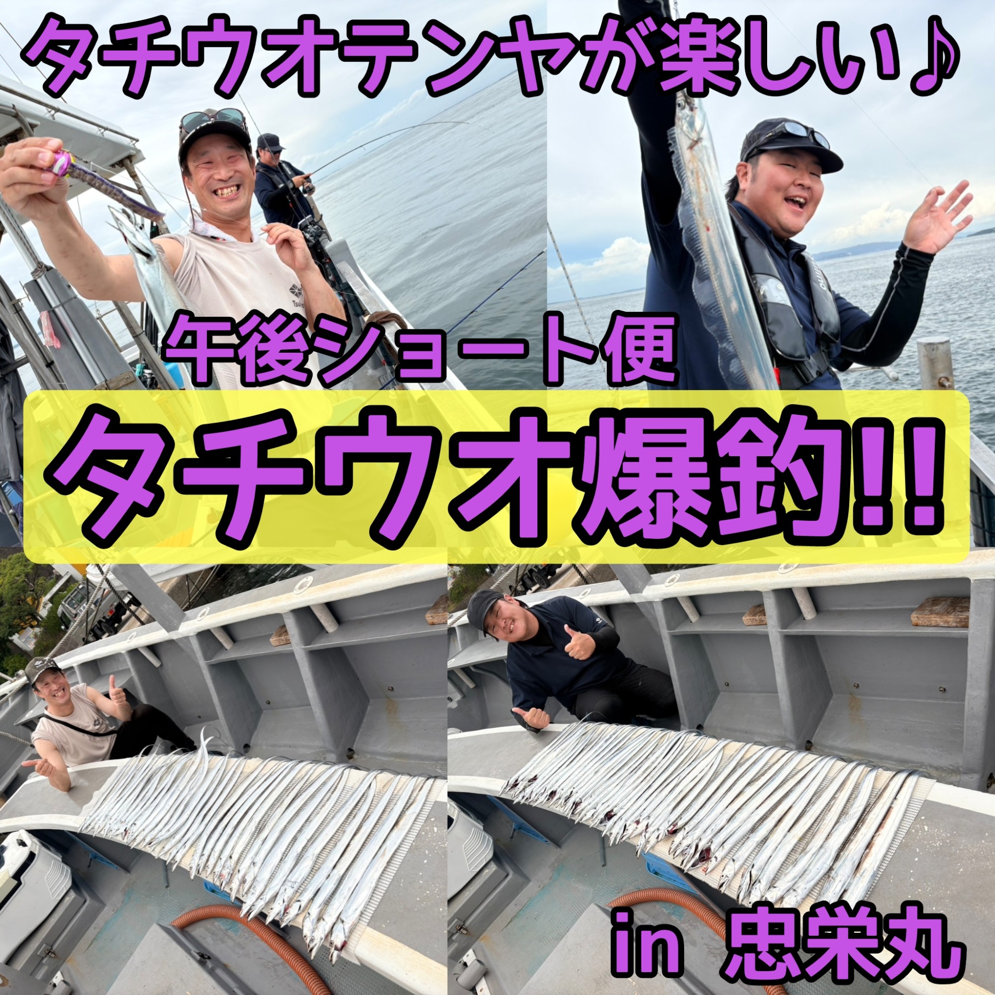 午後ショート便でタチウオ爆釣!!【スタッフ三井の堤防調査Vol.30～番外