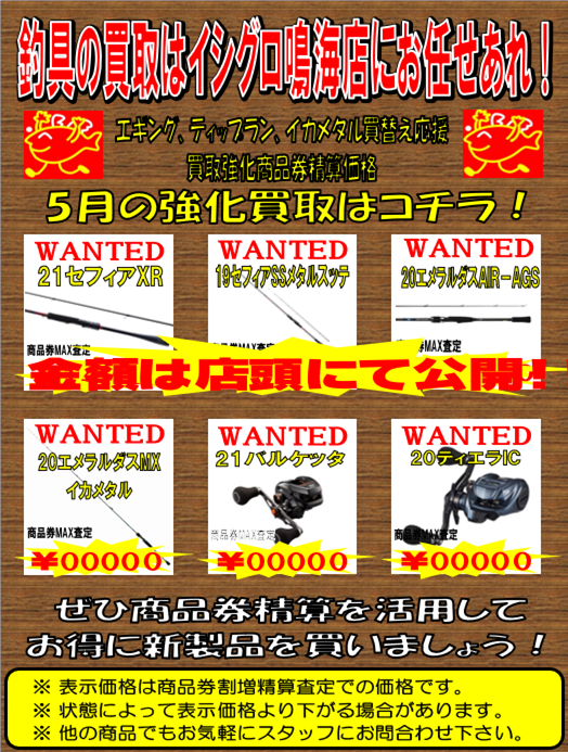 おすすめイカメタルロッド在庫紹介！ ～テイルウォーク編