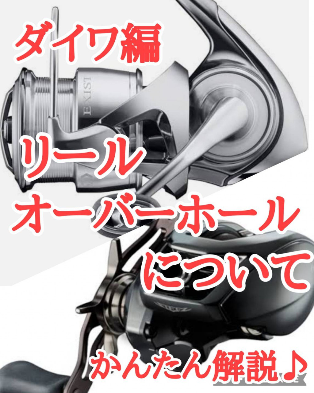 シマノ　ダイワ　OH ダイワ編】リールのオーバーホールについて♪簡単解説