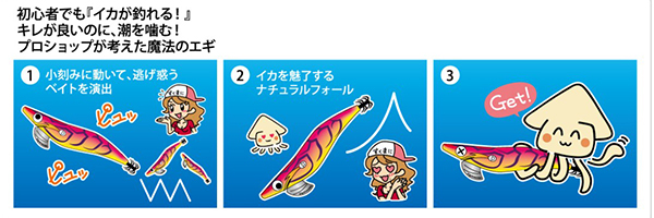 ちょっと珍しいエギ!! スクイッドマニア ワイルドチェイス 3.5号