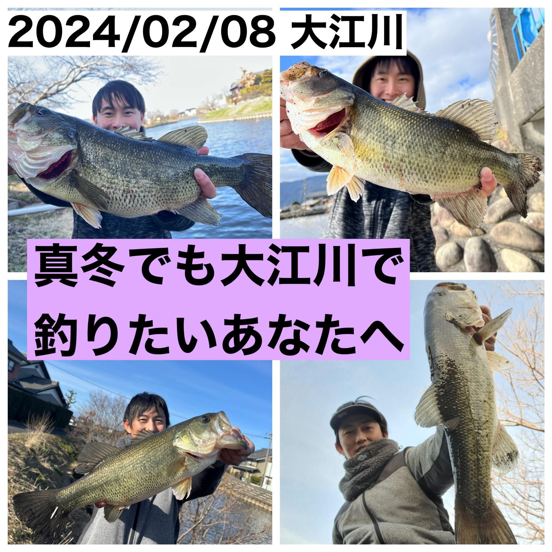 2024/02/08 大江川ブラックバス釣り 54～45cm 4匹 | 釣具のイシグロ