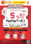 【 浜松高林店・磐田店限定 】最大5%戻ってくるPayPayクーポン！！