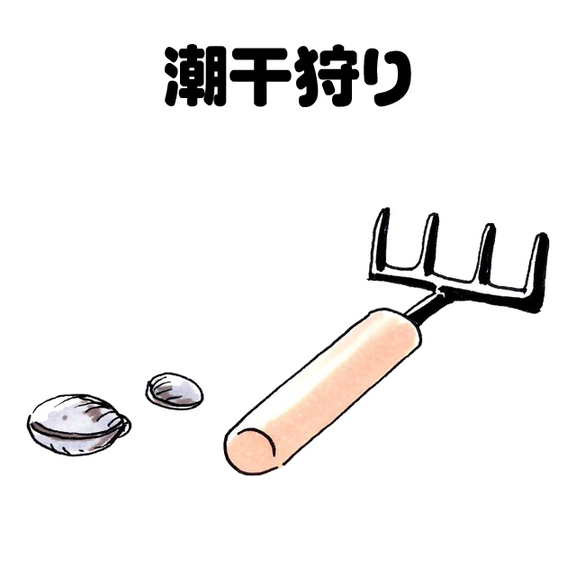 潮干狩り
