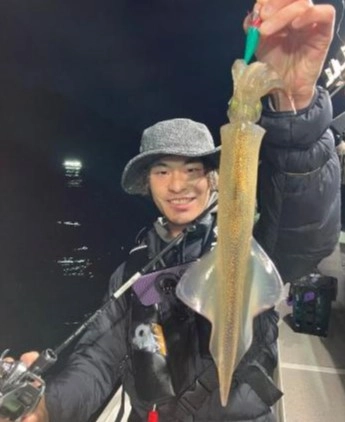 水温が低くヤリイカメインでした
