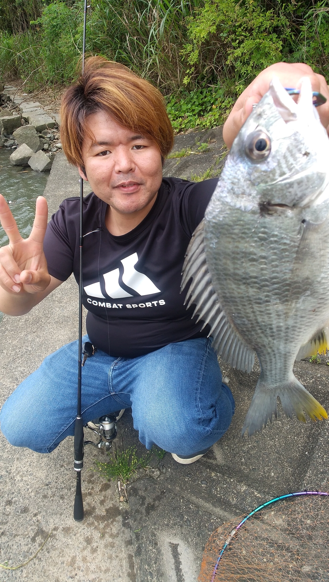 磐田市内河川でチニング＆前打ち！3匹のキビレGET！ | 釣具のイシグロ