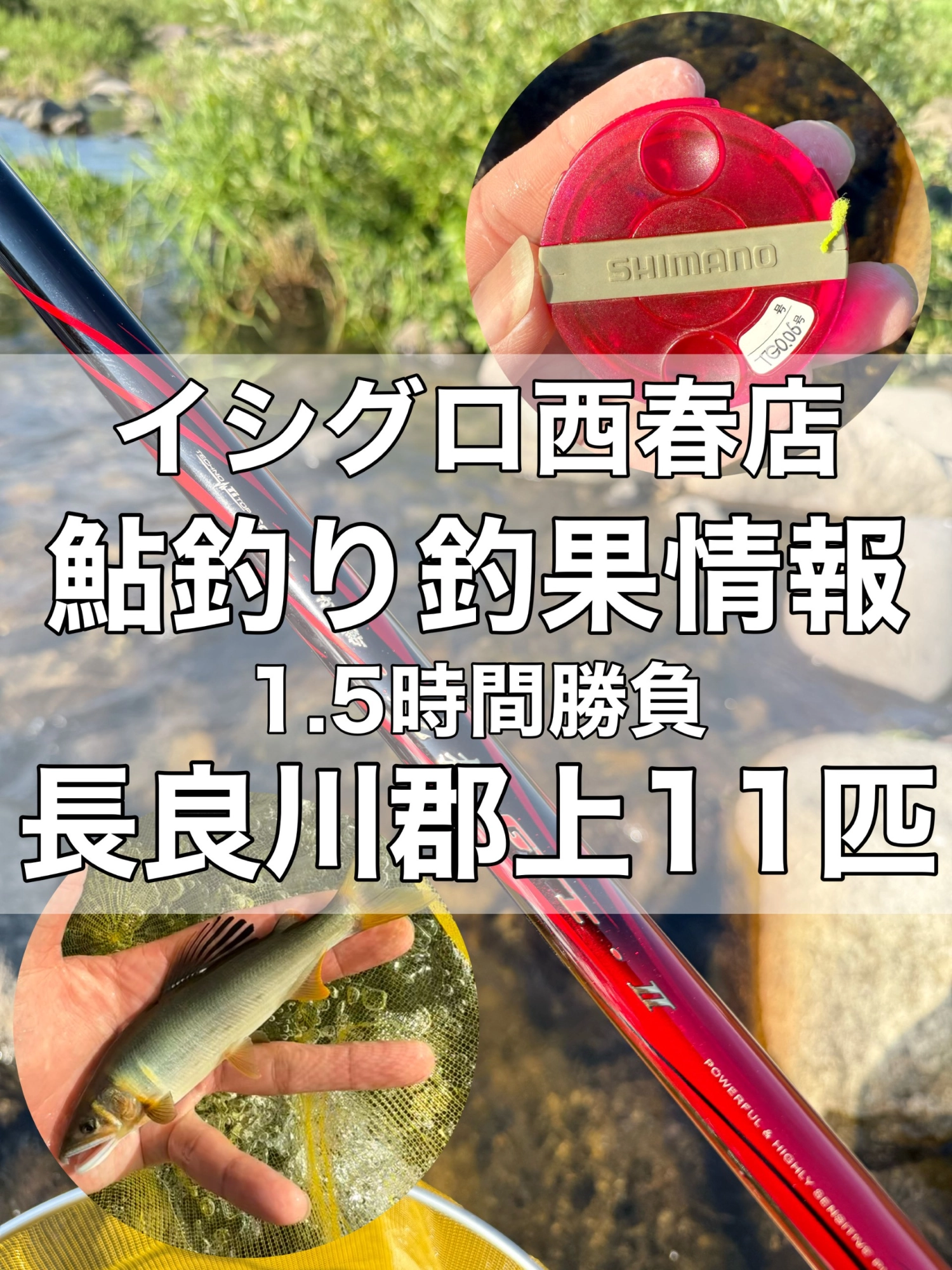 長良川郡上鮎釣り～1.5時間勝負で11匹釣果～ | 釣具のイシグロ