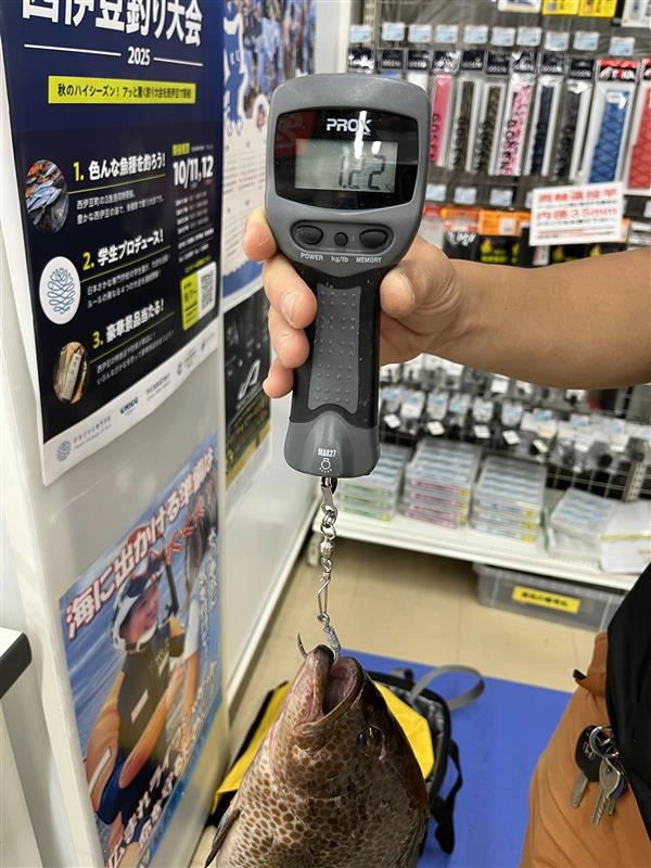 オオモンハタ　最大1.22キロ