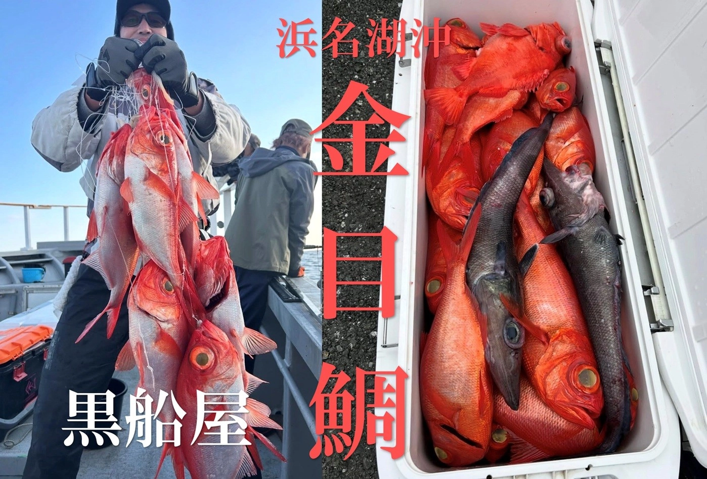 浜名湖沖キンメダイ