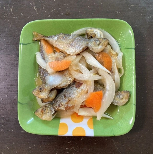 鯵の南蛮漬けは最高です＼(^o^)／これを食べるために頑張って釣ってます。