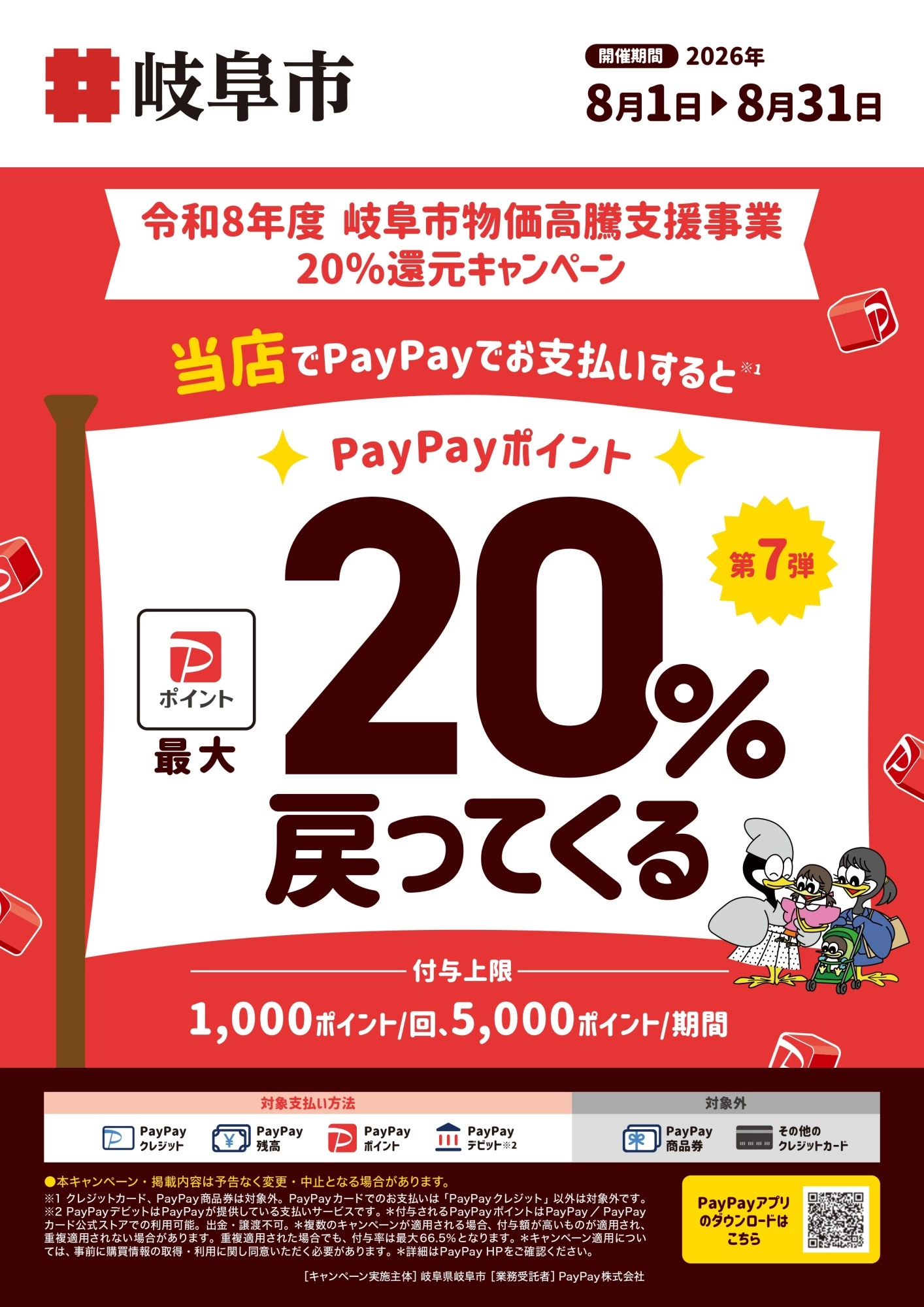 【 岐阜店限定 】PayPayポイント最大20%戻ってくるキャンペーン