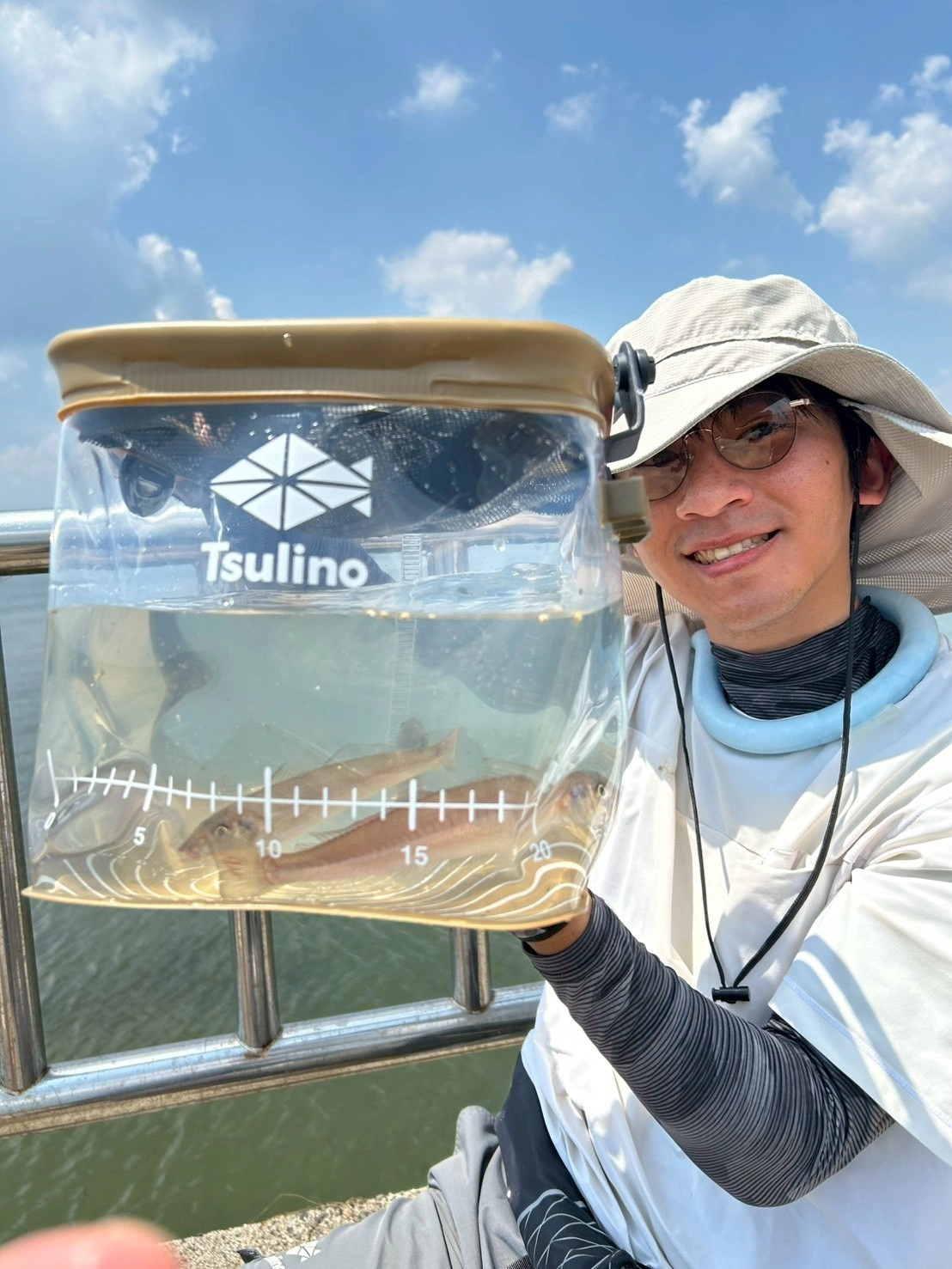 魚が観察できるシースルーバケツがオススメです!