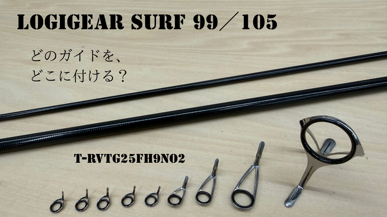 LOGIGEAR SYRF 99 / 105 のガイド選びに迷う方へ。対応セット「T-RVTG25FH9NO2」の9個の構成と装着位置、その理由を監修者・曽根の解説とともに紹介します。