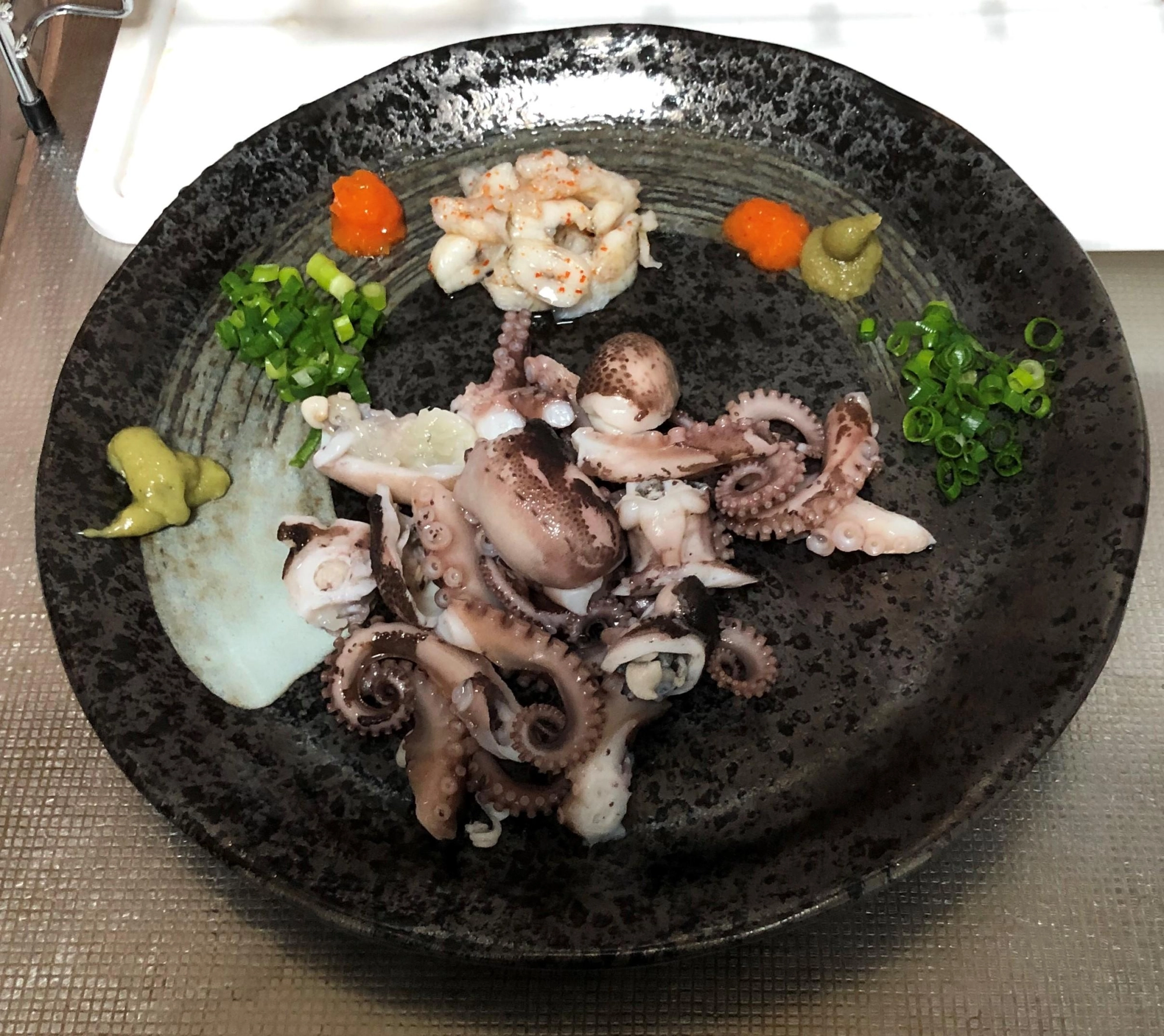 イイダコ塩茹刺身
シロギス背越し