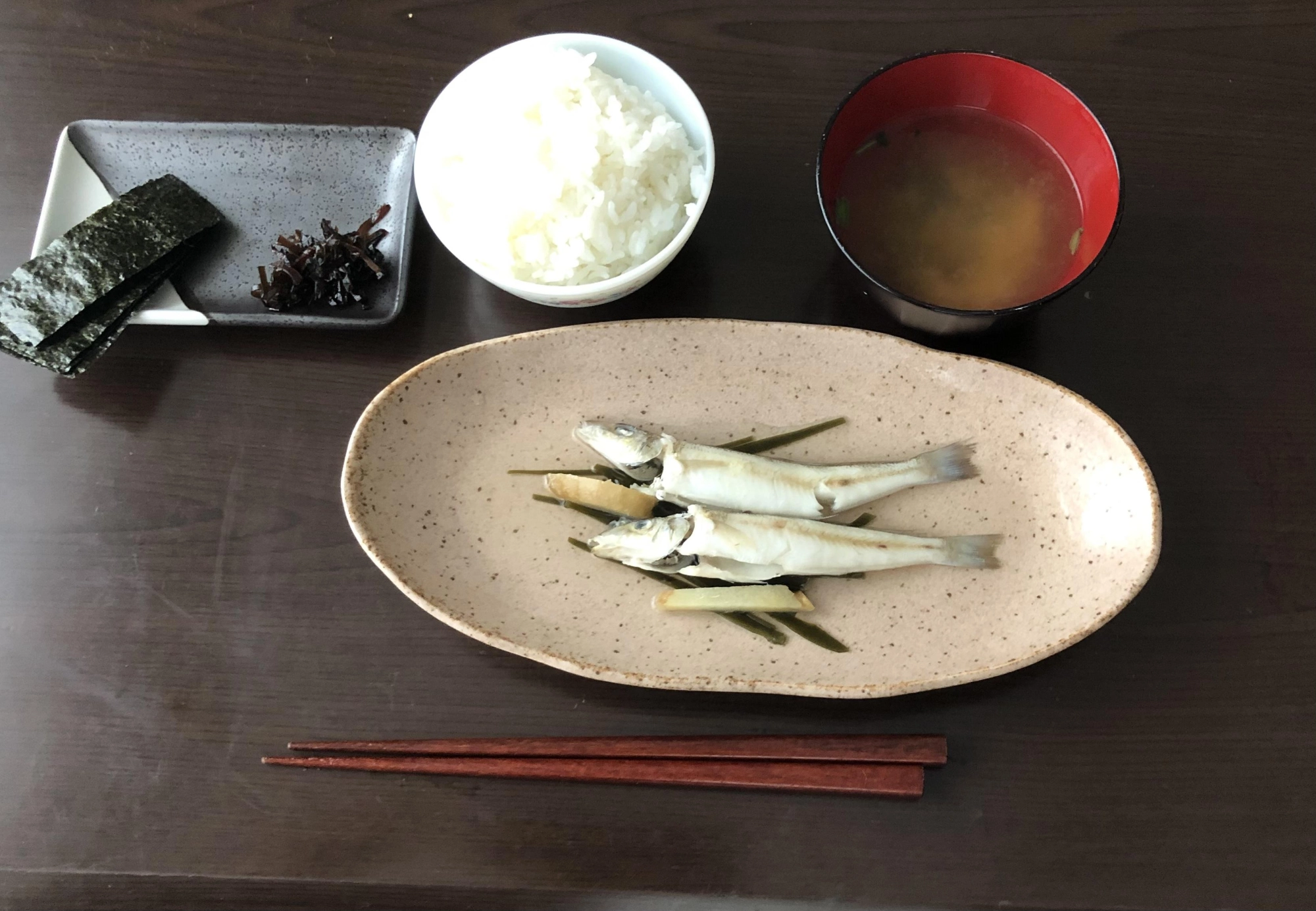 シロギスの酒塩煮
沢煮であっさり