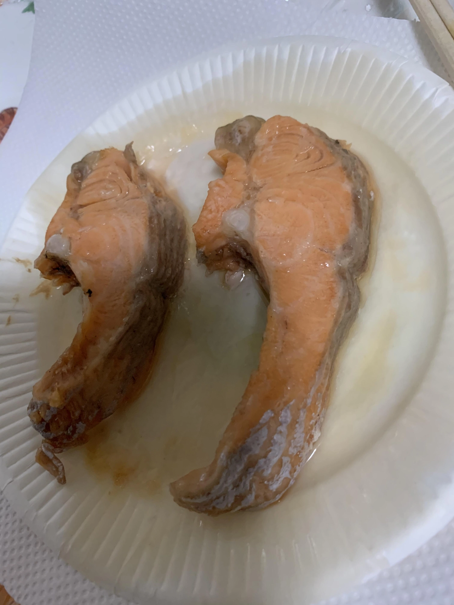 塩を入れてレンジでチンしただけです。