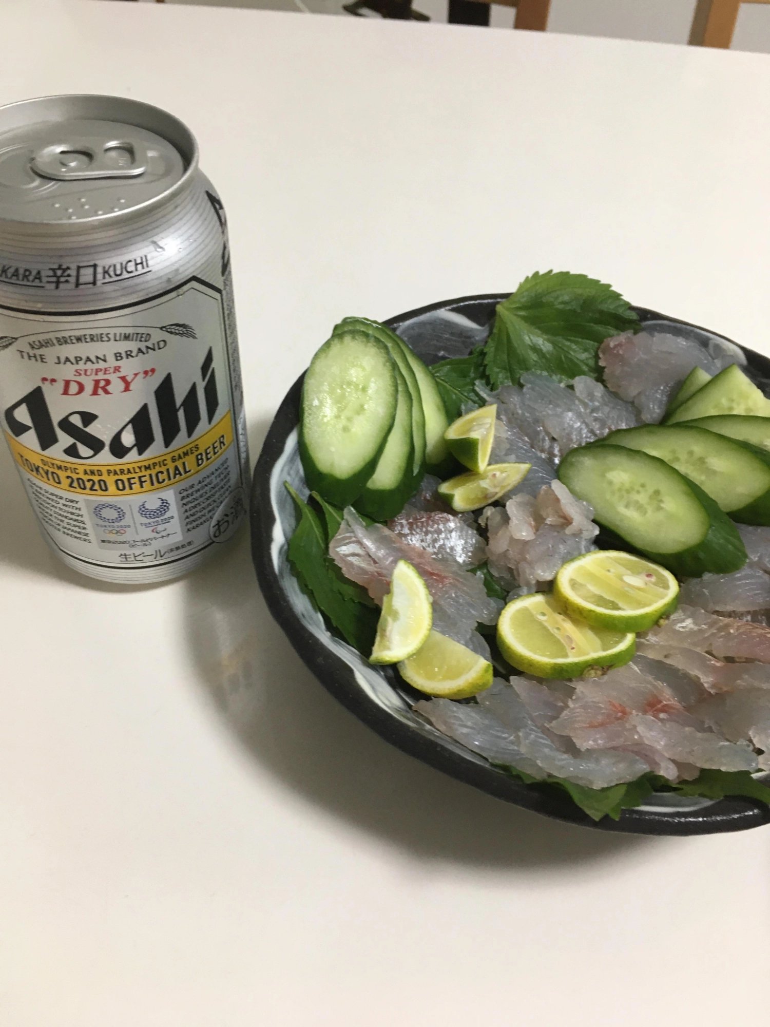 3日間熟成させたヘダイの刺身です。