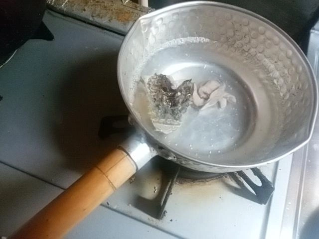 内蔵は湯通し