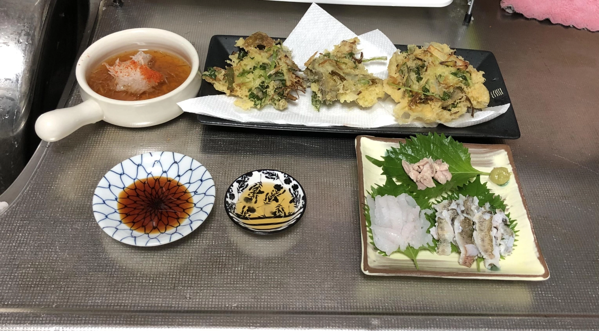 かき揚げ　洗い