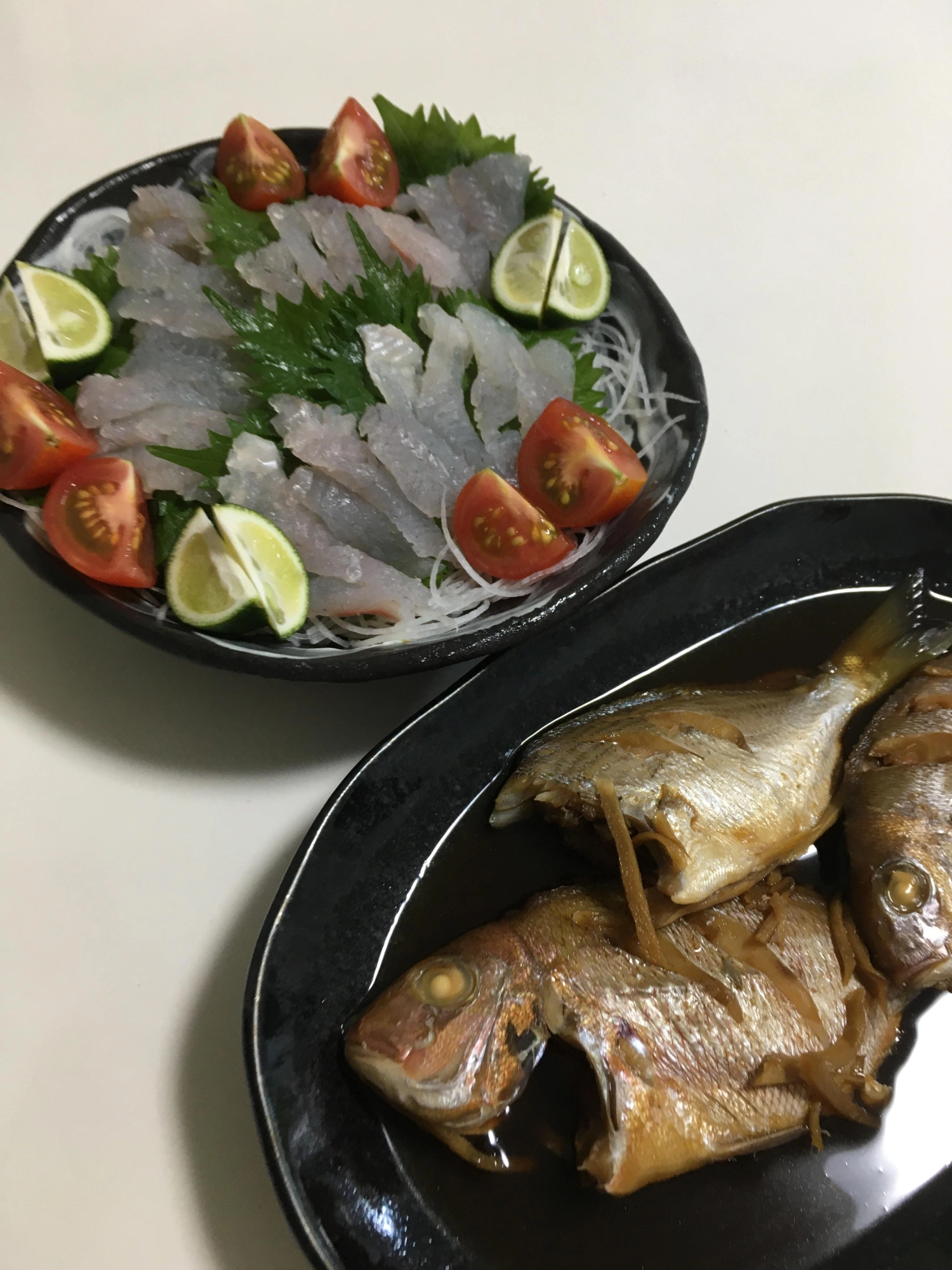 8月29日に釣ってきたヘダイとマダイです。美味かったです