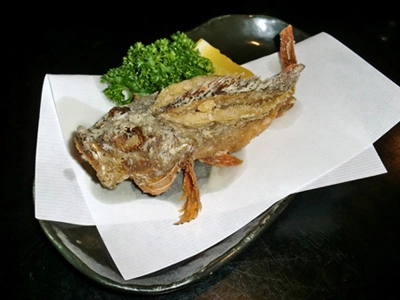 カサゴの姿揚げ