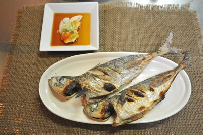 アジの下処理＆卵と白子のポン酢仕立て