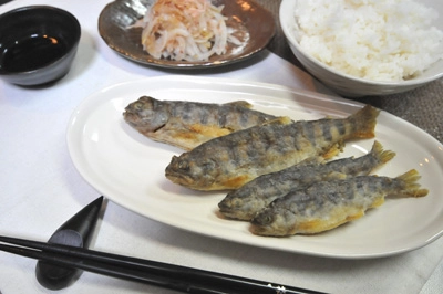 アマゴのから揚げ