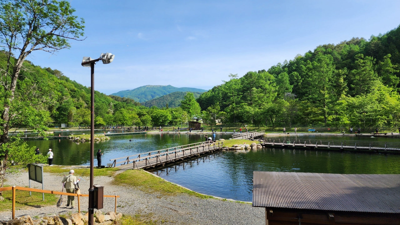平谷湖フィッシングスポット全景