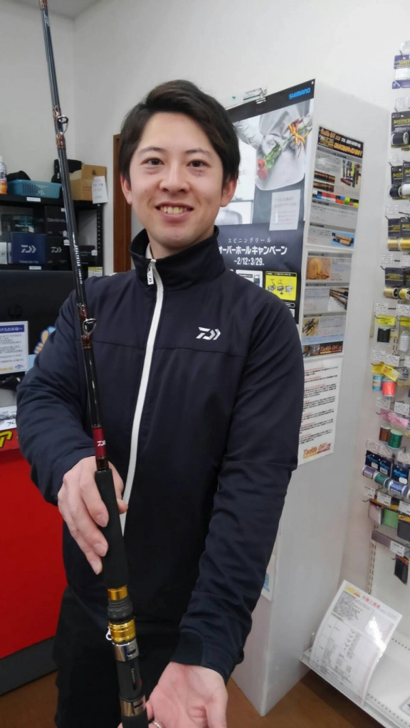 ダイワ茶谷様ご来店 新製品アナリスターイカ直結登場！＆大山沖