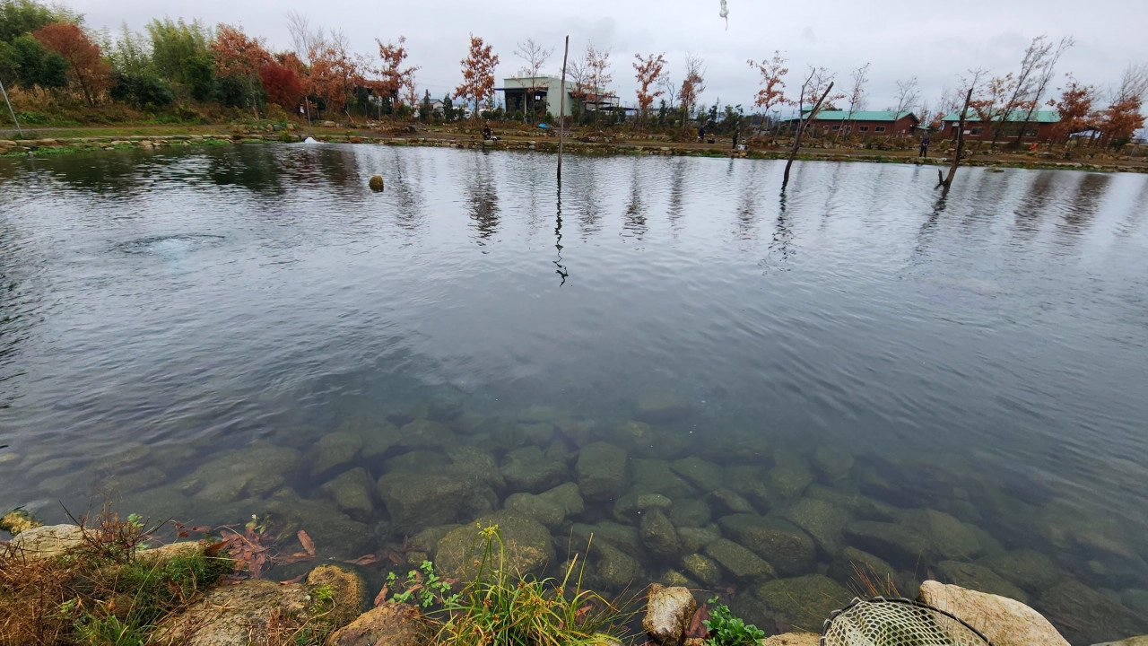 フィッシングパーク高島の泉の水