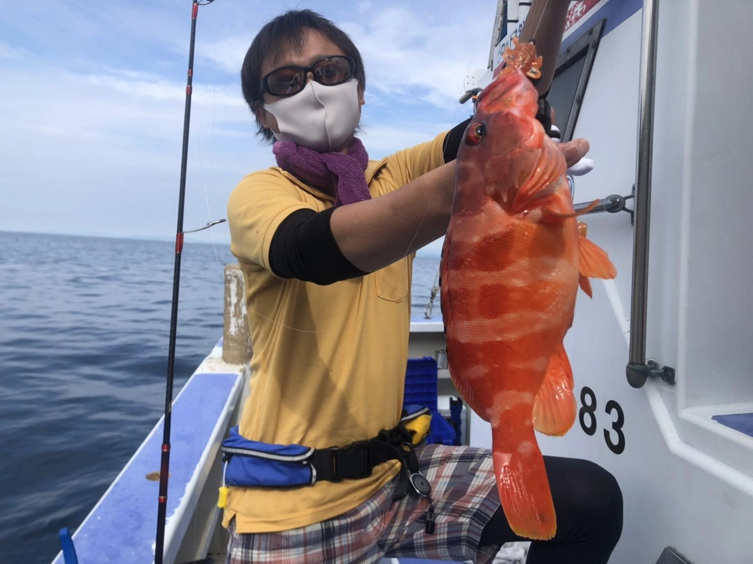 小型のアカハタの活性が高かったですが良型もポツポツ混じりました！