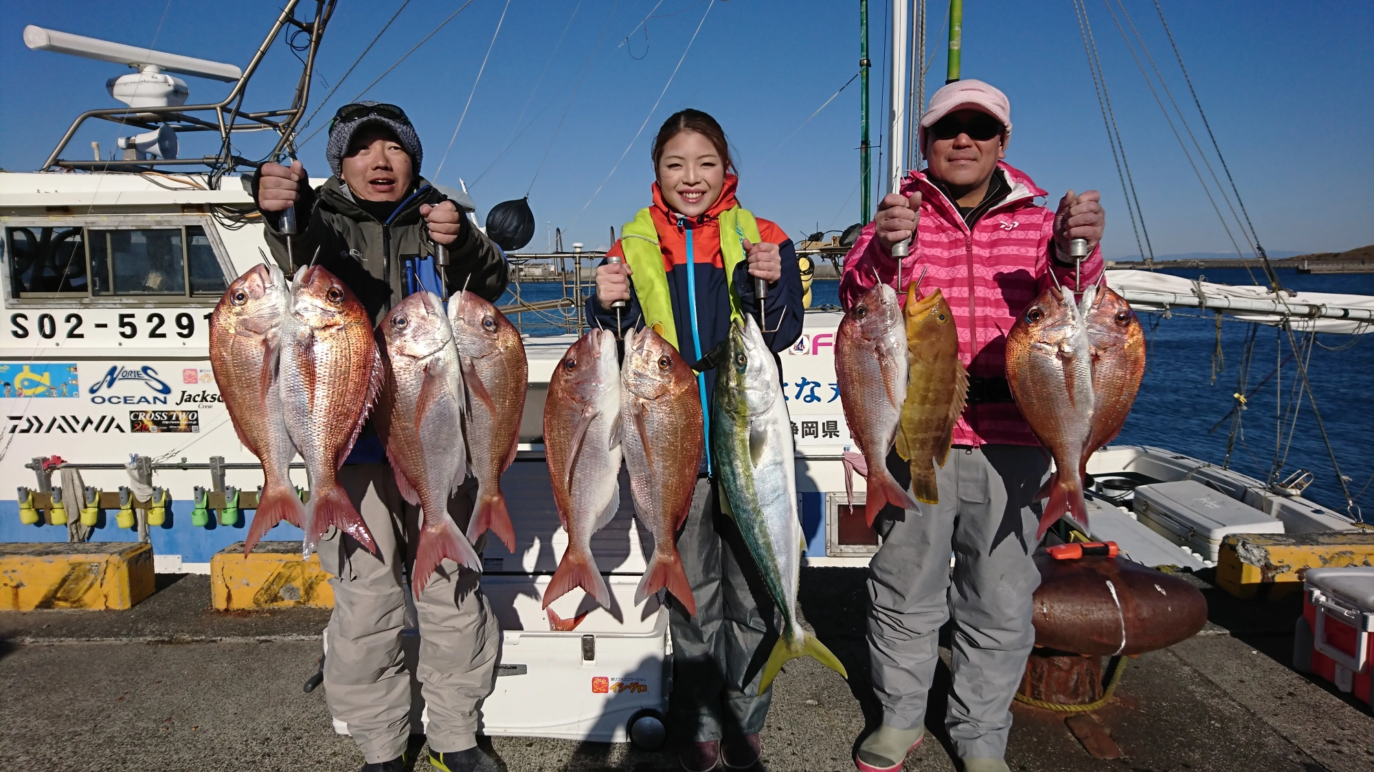 当日の釣果！　よく釣れました！