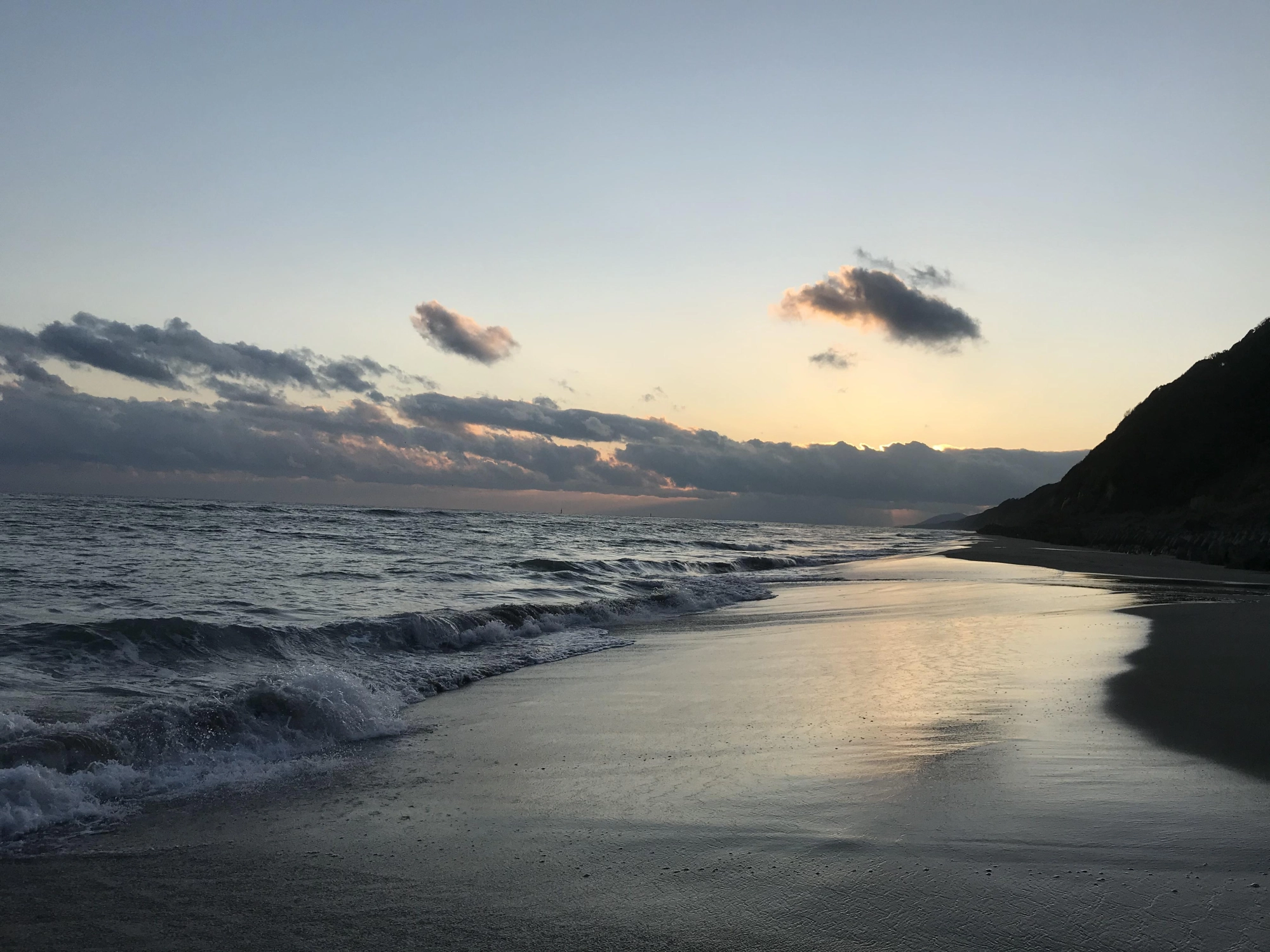 夕日がキレイでした