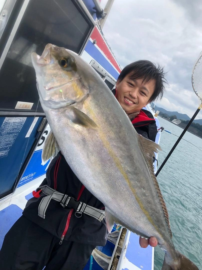 イワシ泳がせでカンパチ釣れました！