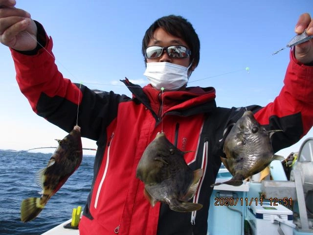 今シーズン②回目となるデラ旨過ぎる肝パンカワハギ トリプル掛け登場ッ(・∀・)v