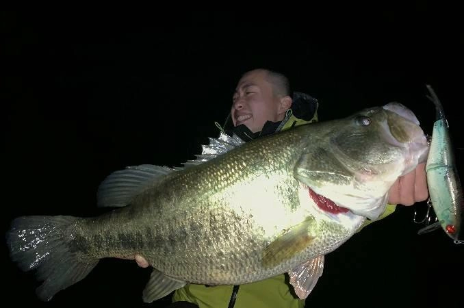 ロクマルでたーーーーッ！！デカイ魚にはデカイルアー説。
