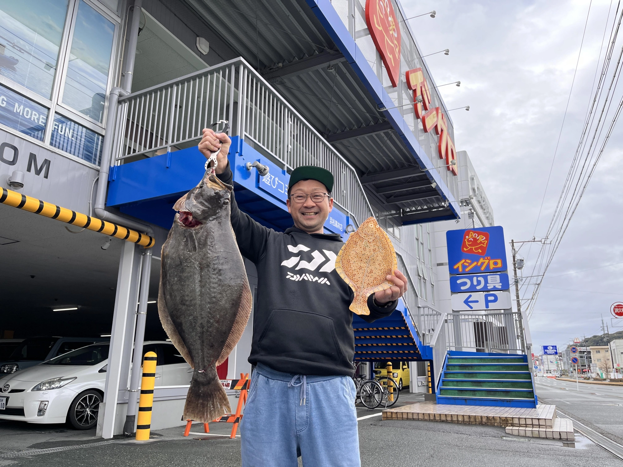 釣行後、高林店にご来店いただきました。