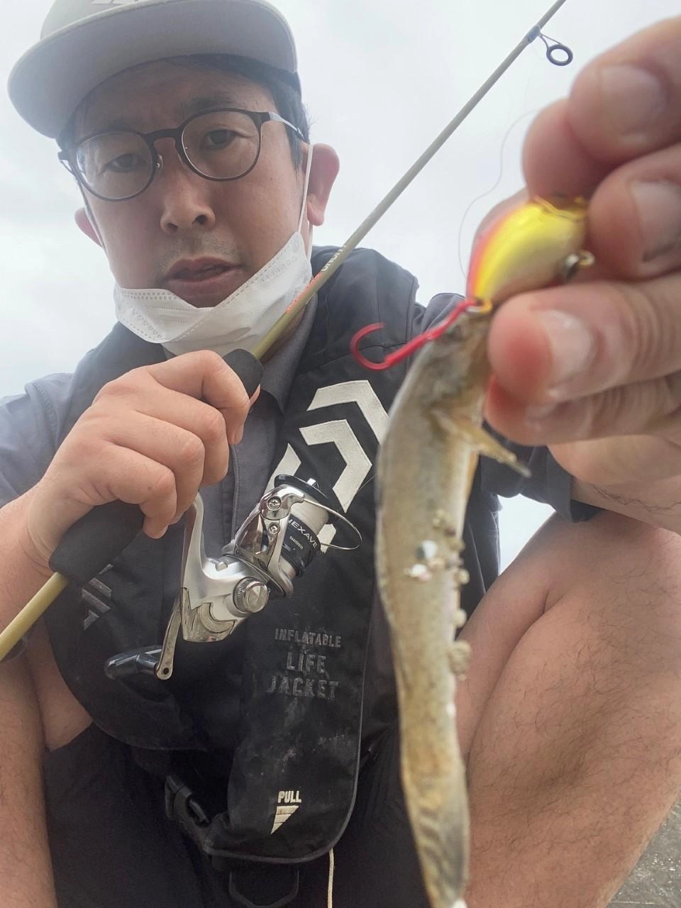 スタッフ佐野釣行♪　すぐに３匹釣れたのですがその後続かず・・・ハゼはいっぱいいます！