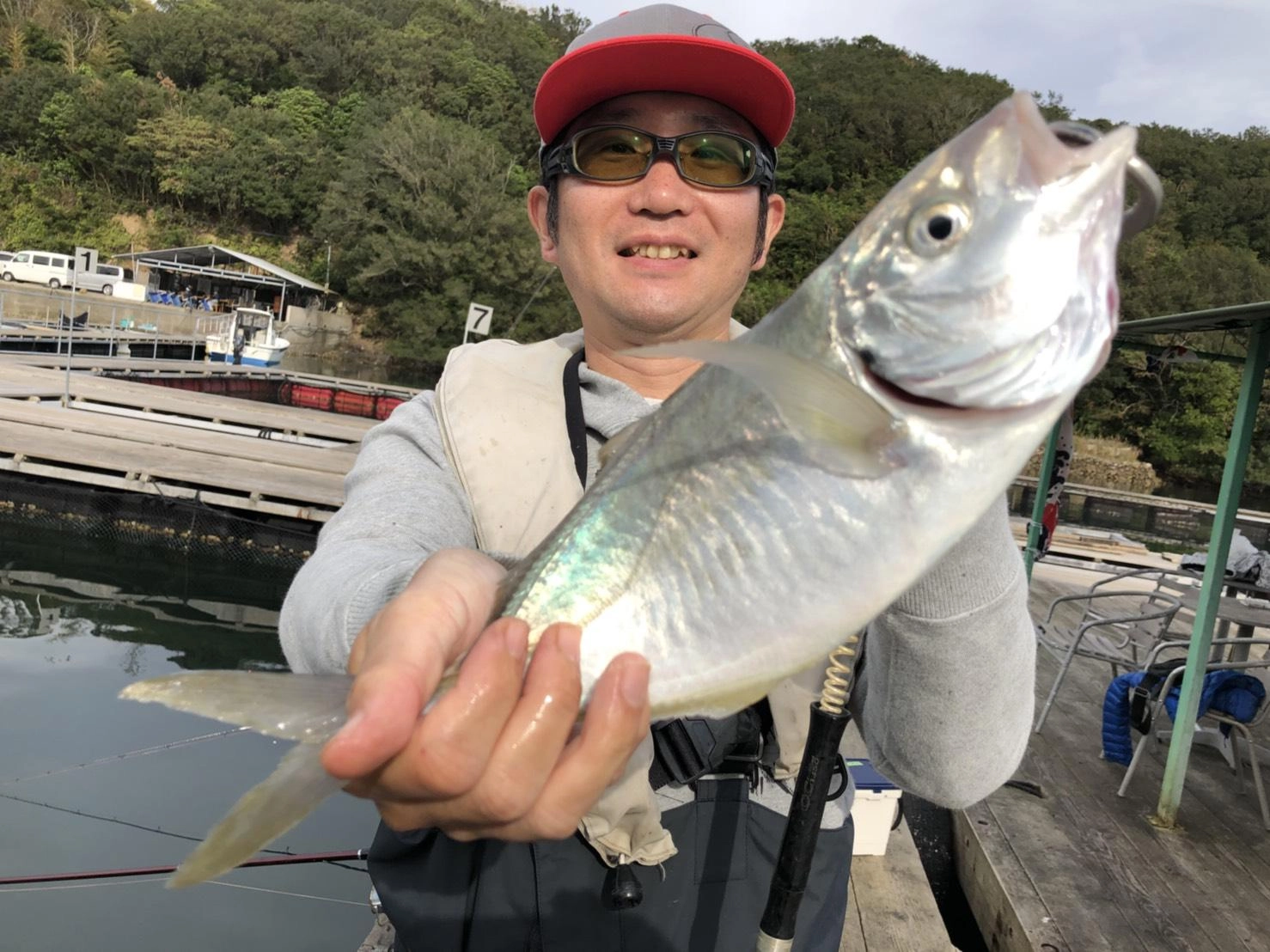 シマアジはマルキュー　
マダイイエローで
