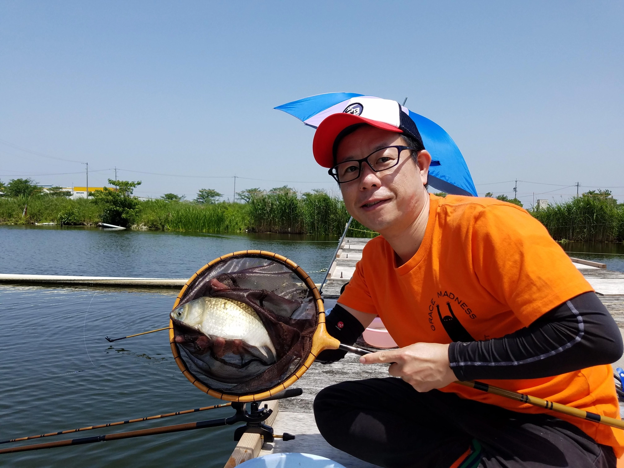 天気もよく、絶好のへらぶな日和でした～！