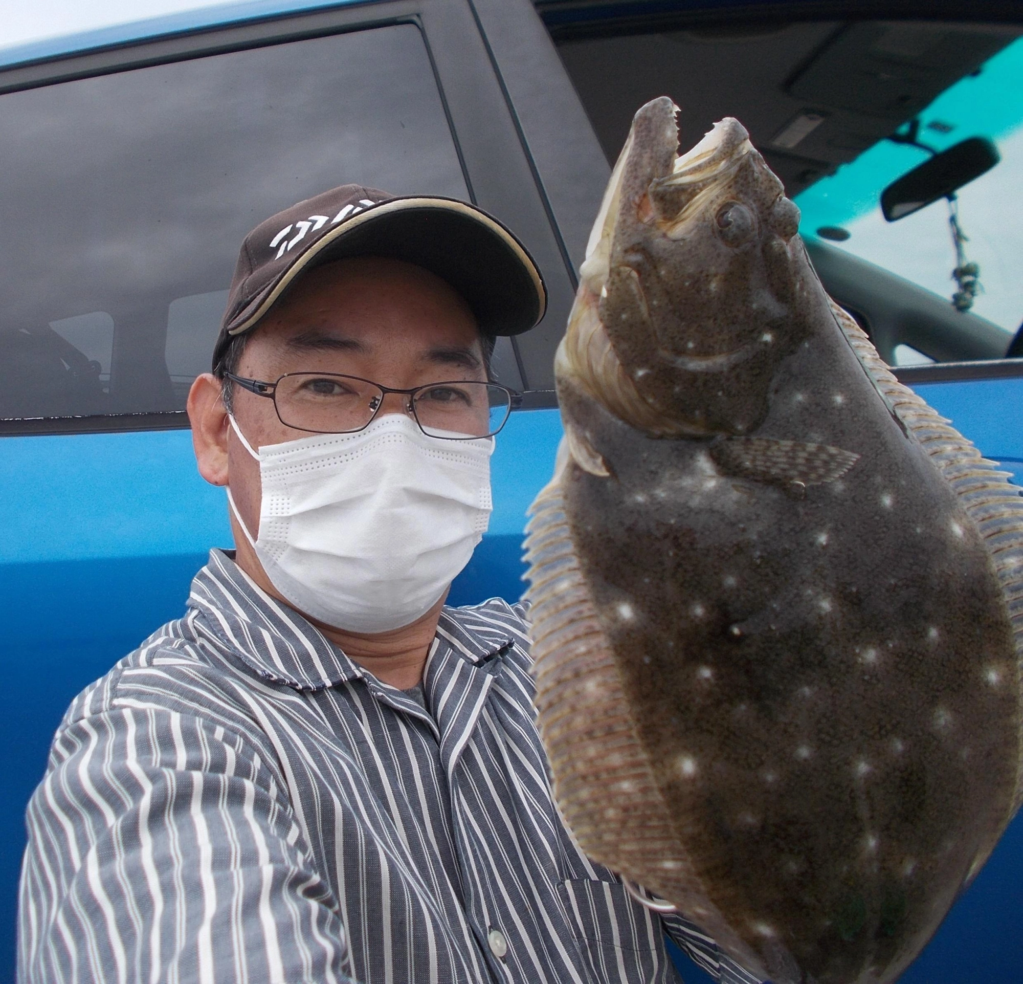 サビキ釣りでアジを釣った後場所移動し泳がせ釣り、ソゲサイズでしたが今シーズン初物。針掛かり良かったので写真撮影後リリースしました。
