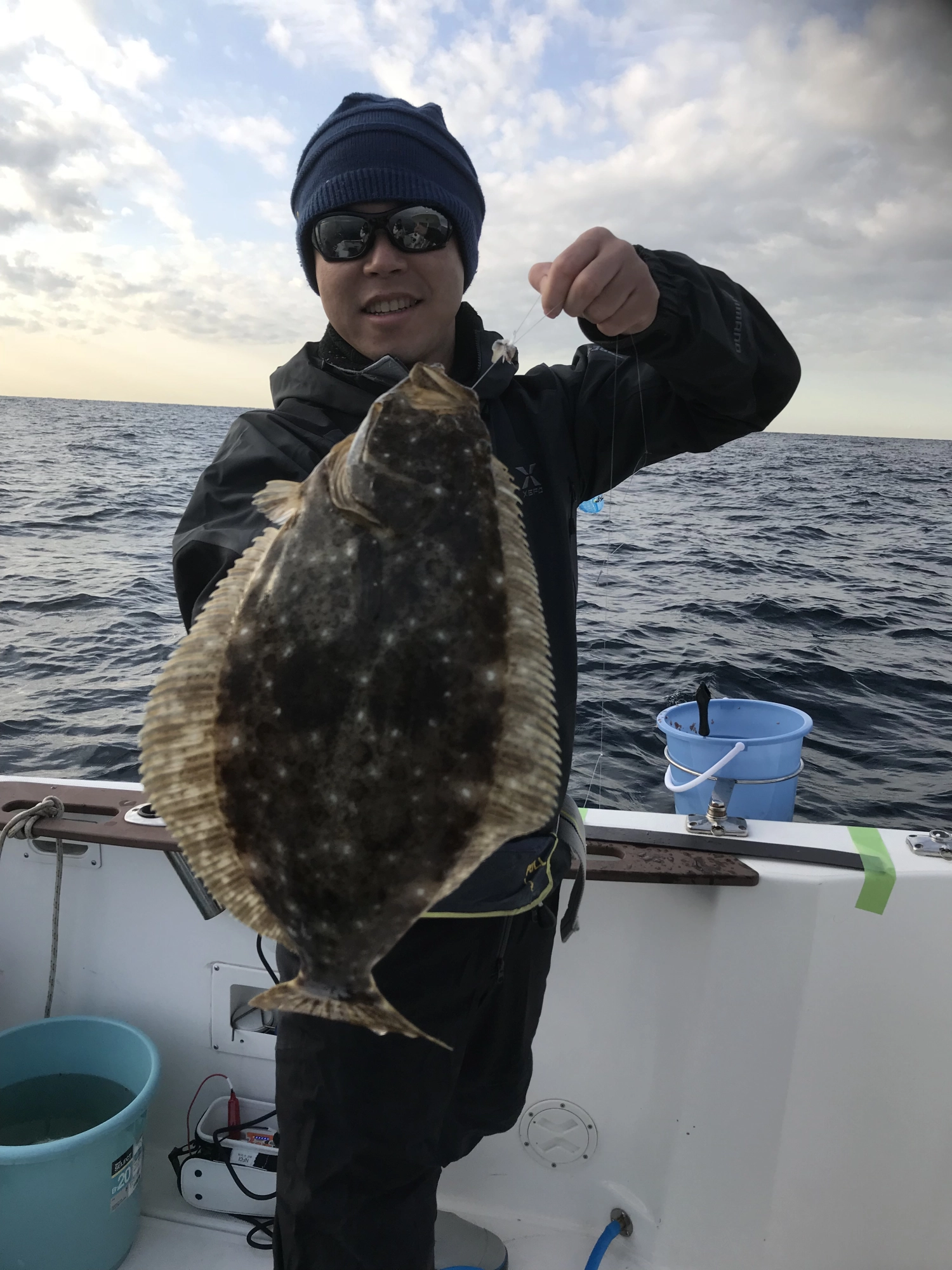 ヒラメ46ｃｍがヒット！