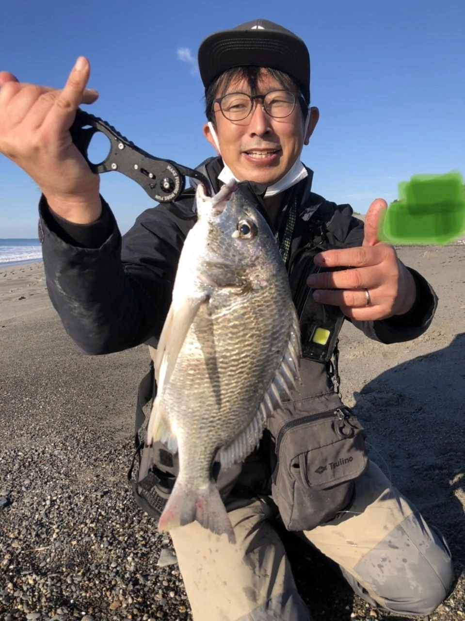 浅場を狙って43㎝クロダイGET♪