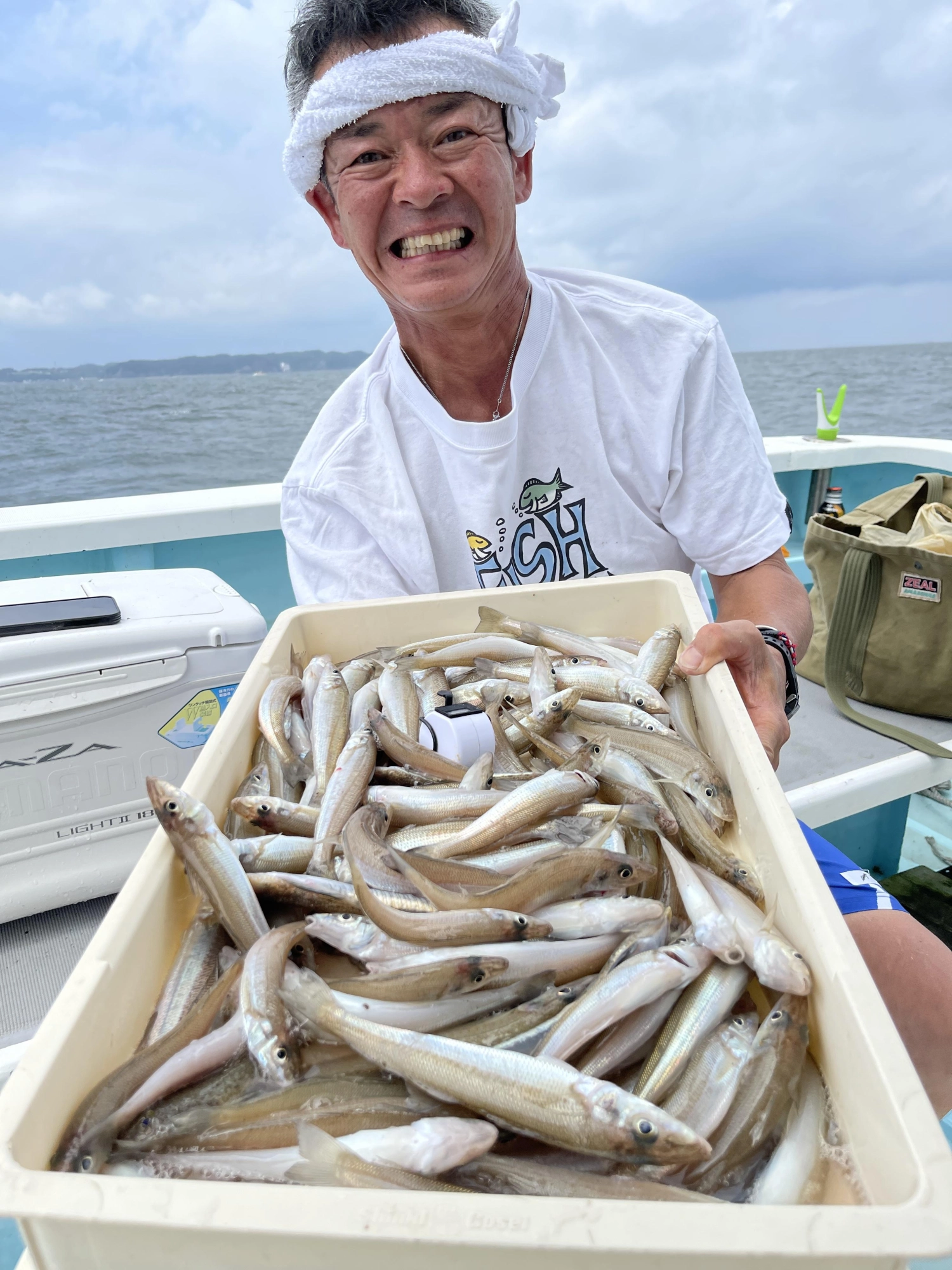 いつもの常連様はデカポチャギス混じりに今日のトップ釣果 104本狩りッ( ͡° ͜ʖ ͡°)