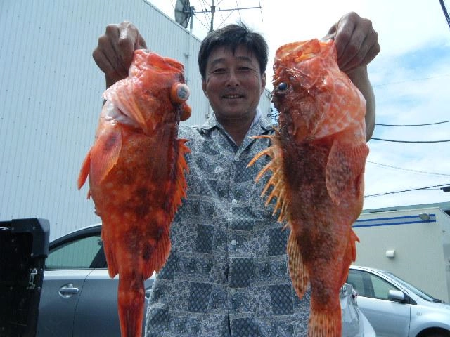 釣果のポイントはマメなタナ取りと新鮮なエサ（サバの切身）！
同船された奥様の方がよく釣れたそうです。