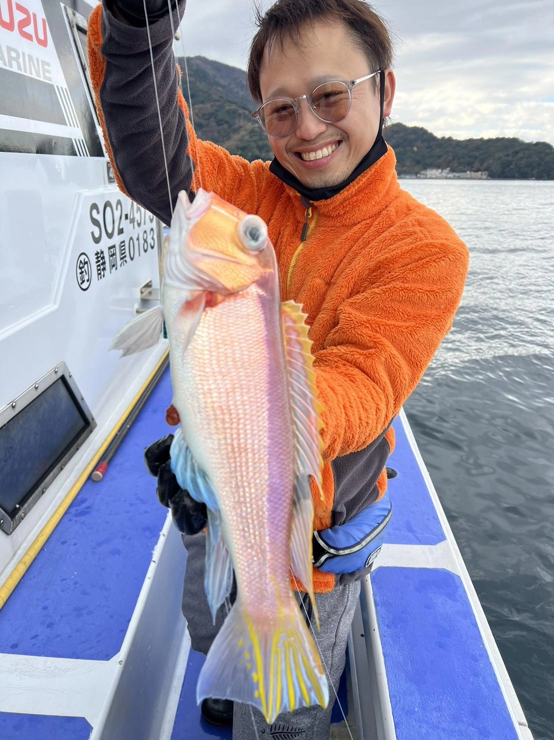 黄色い甘鯛「黄甘（キアマ）」も釣れました！黄甘は更にサイズが良かったです。